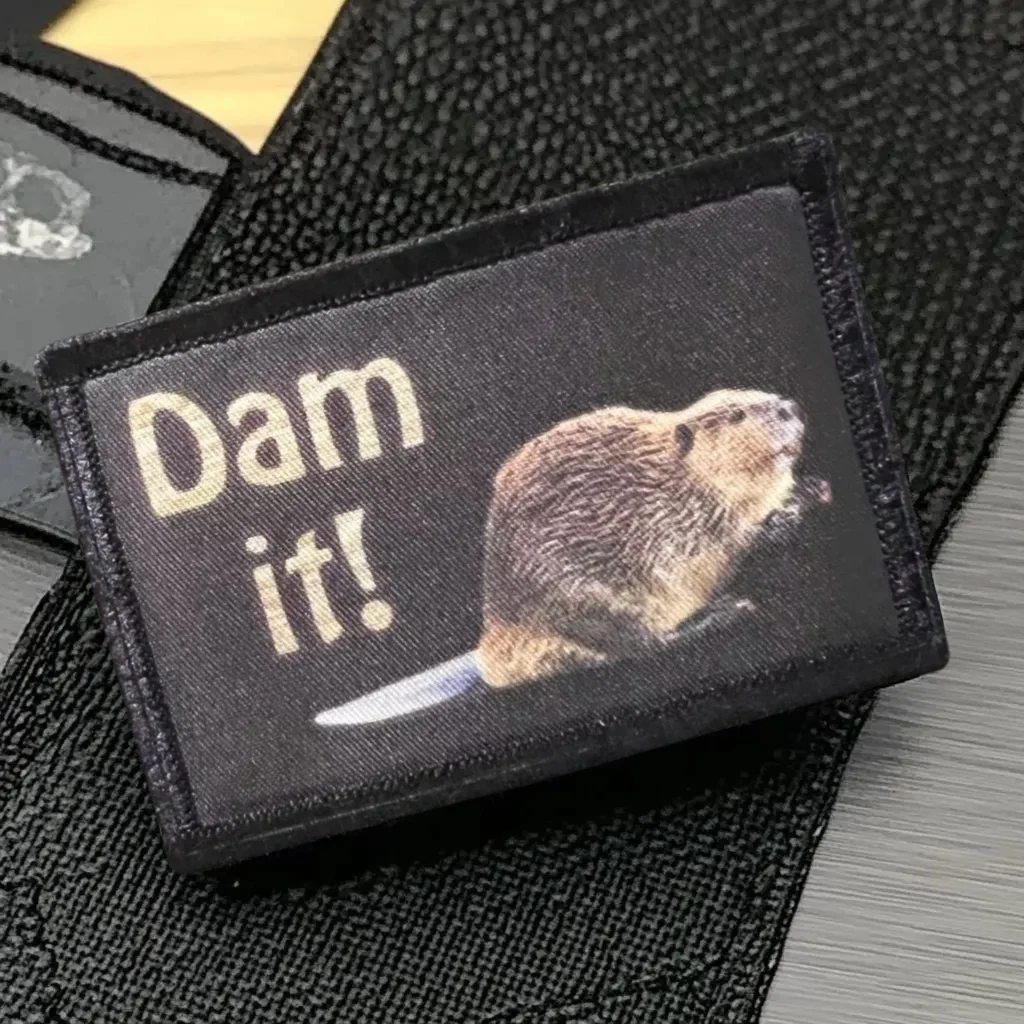 

Dam It! Guinea Pig Morale Badge Patch Tactical Military Armbands Printed Patches Hook and Loop Backpack Accessories Stickers