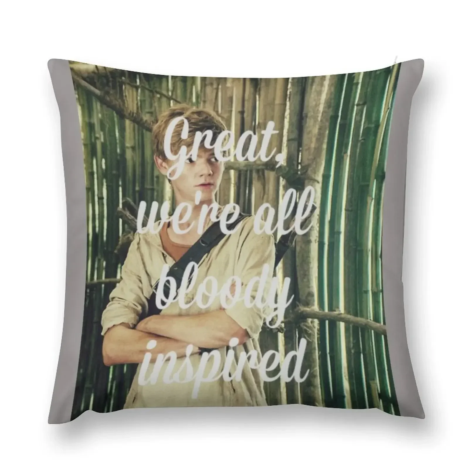 

Great, we're all bloody inspired - The Maze Runner Throw Pillow Cushion Cover Set Cusions Cover pillow
