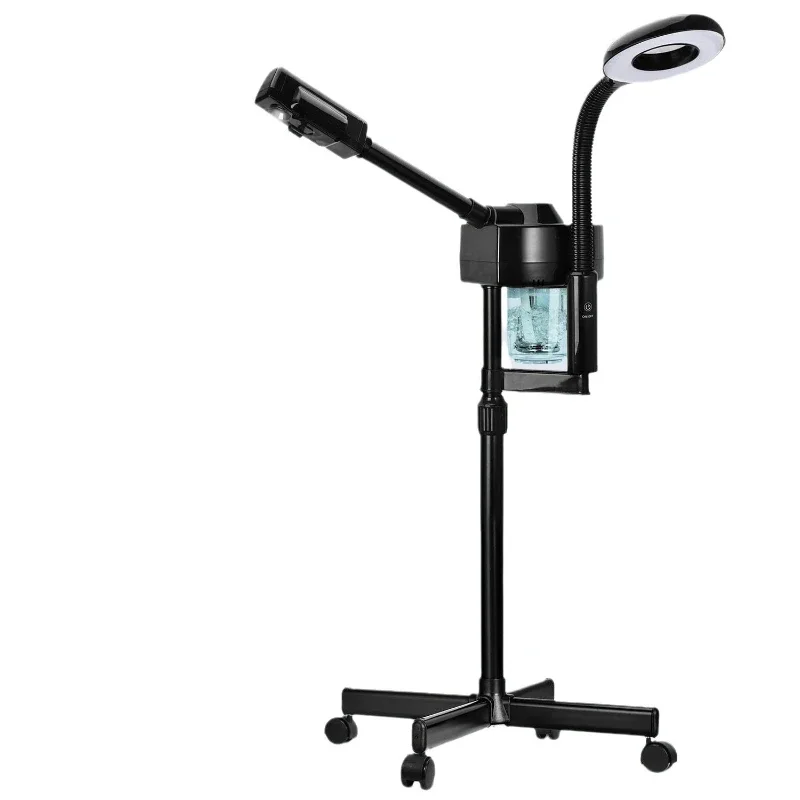 

Beauty salon hot spray face steamer pure black two in one nano spray water replenishing instrument magnifying glass