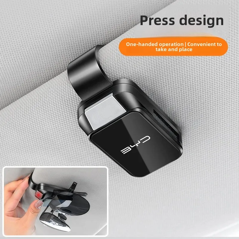 Universal Car Glasses Clip Suitable For Biandi Qinplus E9 E2 Seal Lion Seagull Song D1 Han Guard Ship 07 Vehicle Mounted Glasses