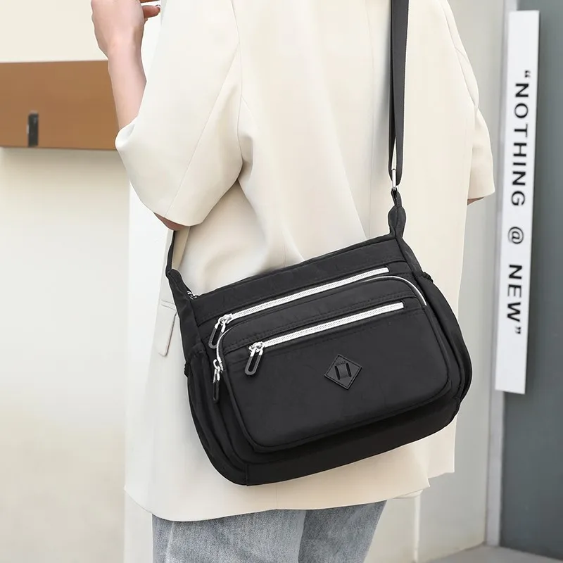 Woman Nylon Shoulder Bags Handbag Fashion Tote Solid Messenger bag Bolsas Femininas Lady Crossbody Bags For Female