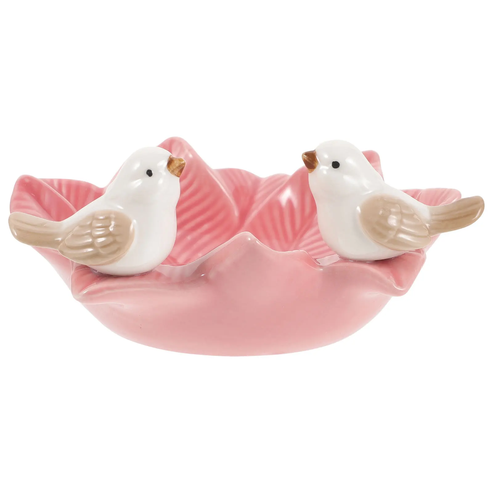 

Fashion Jewelry Plate Pink Type A Ceramic Jewelry Dish for Bedroom Bathroom Home Display Storage Stylish Trinket Tray