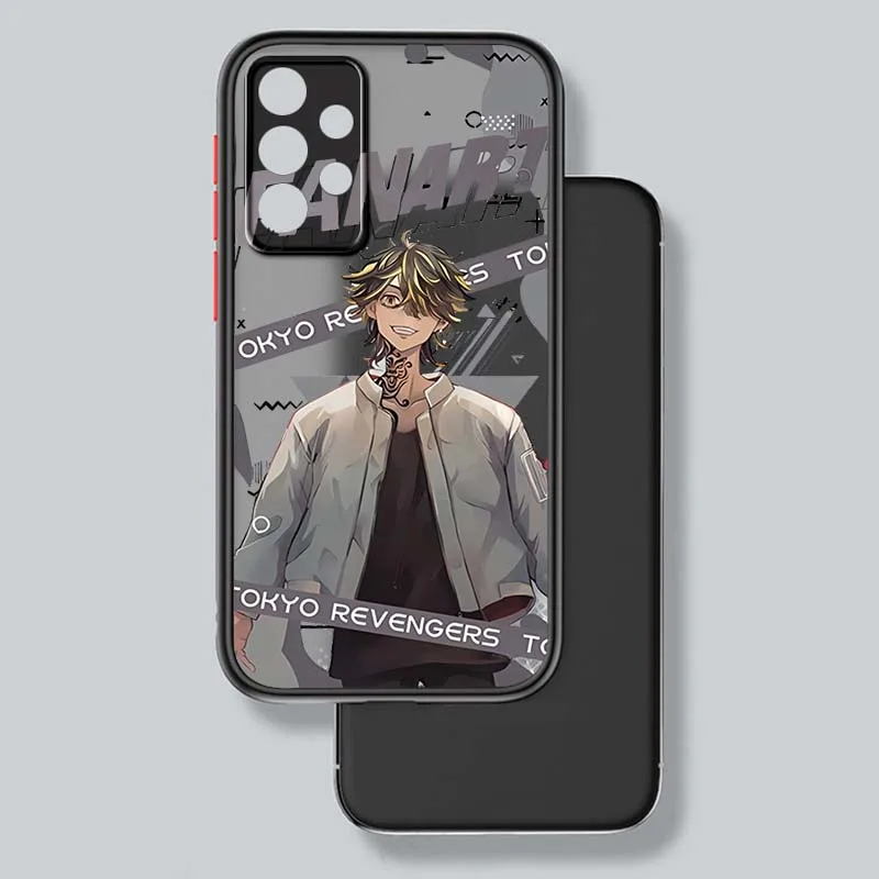 طوكيو المنتقمون أنيمي لسامسونج A73 A72 A71 A55 A54 A53 A52 A51 A35 A25 A15 A14 5G متجمد شفافة جراب هاتف