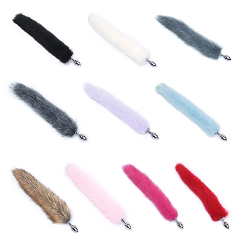 S M L Szie Metal Anal Plug Simulation Fox Tail Erotic Anus Sex Toys For Woman Men dildo for anal Butt Plug Adult Accessories