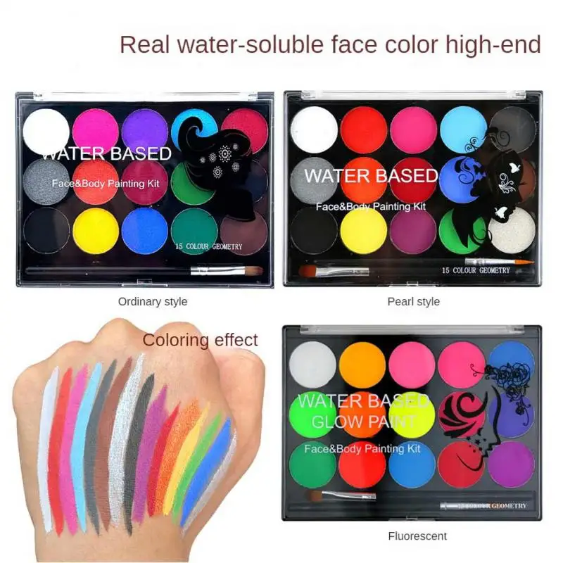 Color Face Body Paint Set Oil Children Flash Tattoo Painting Art Christmas Party Halloween Party Makeup Beauty Palette