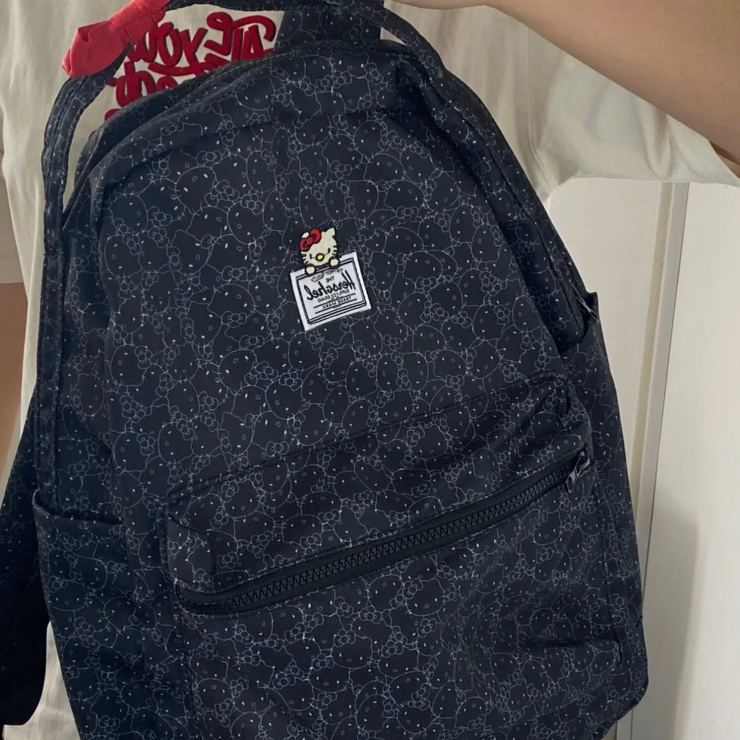 Mochila leve de grande capacidade para meninos e meninas, mochila escolar Hello Kitty, estudante e crianças, novo, 2023