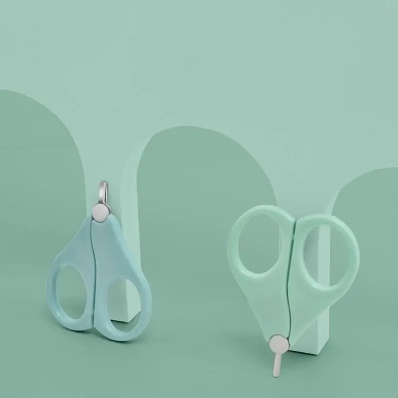 

54DF Baby Safety Clipper Finger Trimmer Scissor Portable Mini Manicure Cutter Scissors Baby Care for Shell