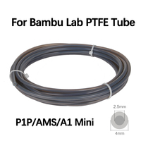 PTFE Tube 2.5mm IDx4mm OD Fits Direct Drive Extruder 3D Printer for Bambu Lab A1/A1 mini/P1P/P1S/X1C,Creality K1 Ender 3 V3