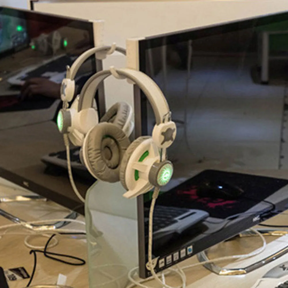 Gantungan Headphone, dudukan Monitor PC tahan lama Aksesori Headphone Headset 2 warna