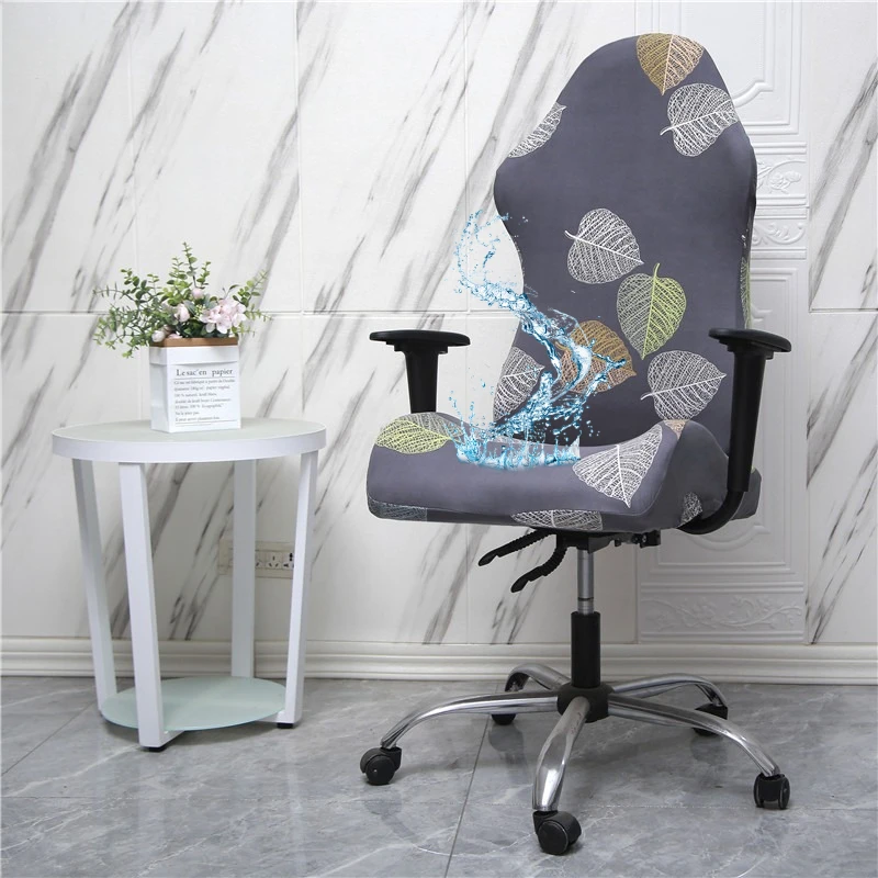 Waterproof Gaming Chair Covers Elastic Anti-Spill E-Sports Chairs Cover Anti-Stain Armrest Covers for Home Office Hotel Chairs