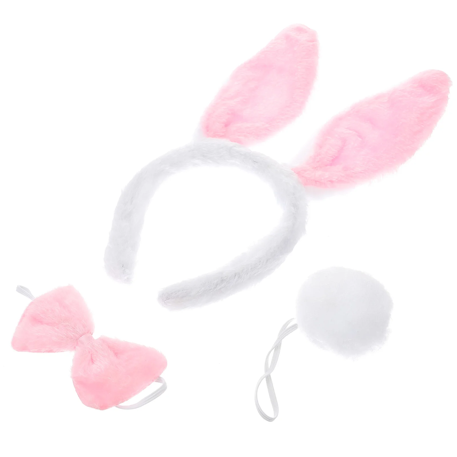 Bunny Ear Headband Rabbit Ears Kids Satin Bonnet Easter Nose Party Headdress Tail Tooth Baby Gifts Costume Headwear