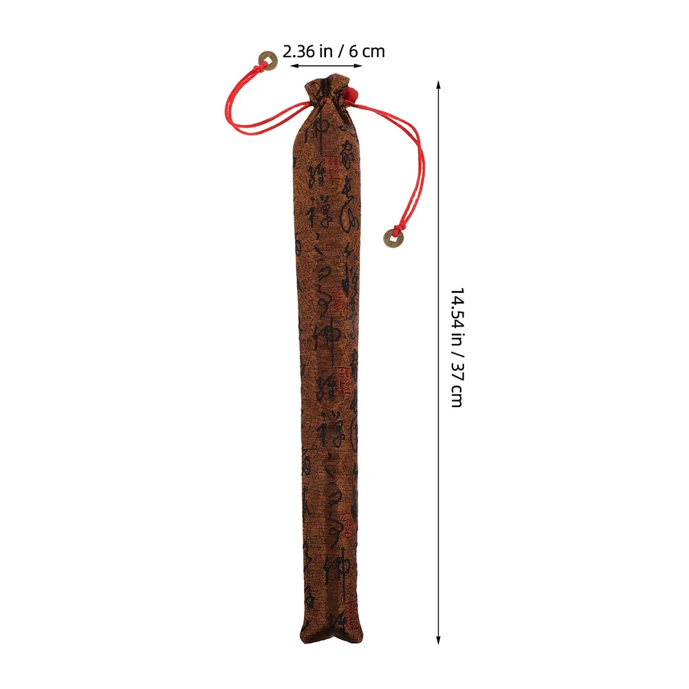 4 قطع من غطاء مروحة اليد الصينية برباط، حامي جمالي تقليدي لحقائب المجوهرات الصغيرة وغطاء مروحة السفر #2