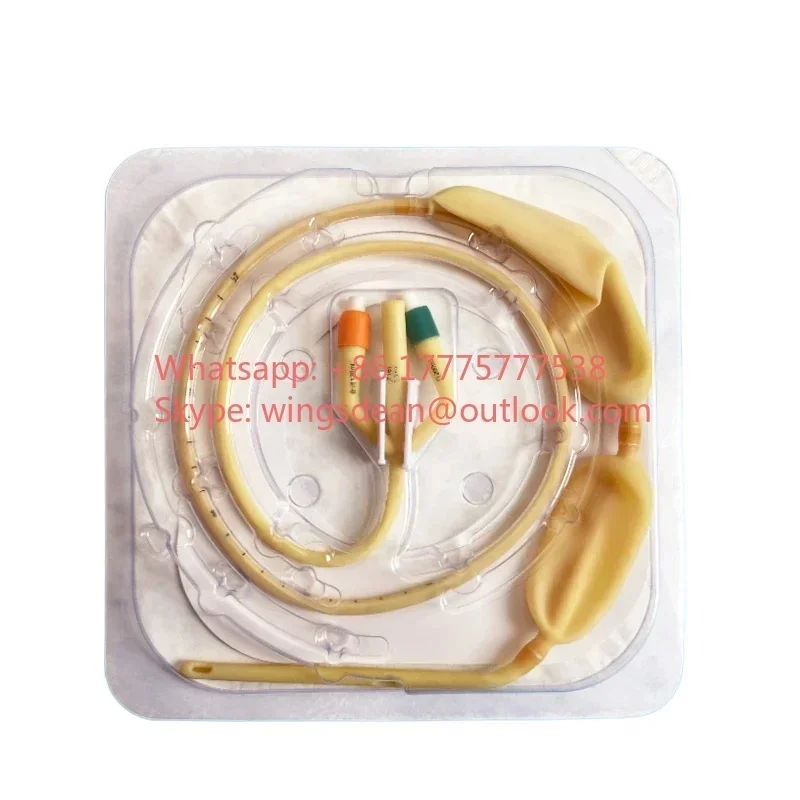 Disposable Three Chamber Double Gastric Tube Medical Sterile Latex Two Latex Gastric Tube Hemostatic Balloon 14fr 16fr 18fr 20fr