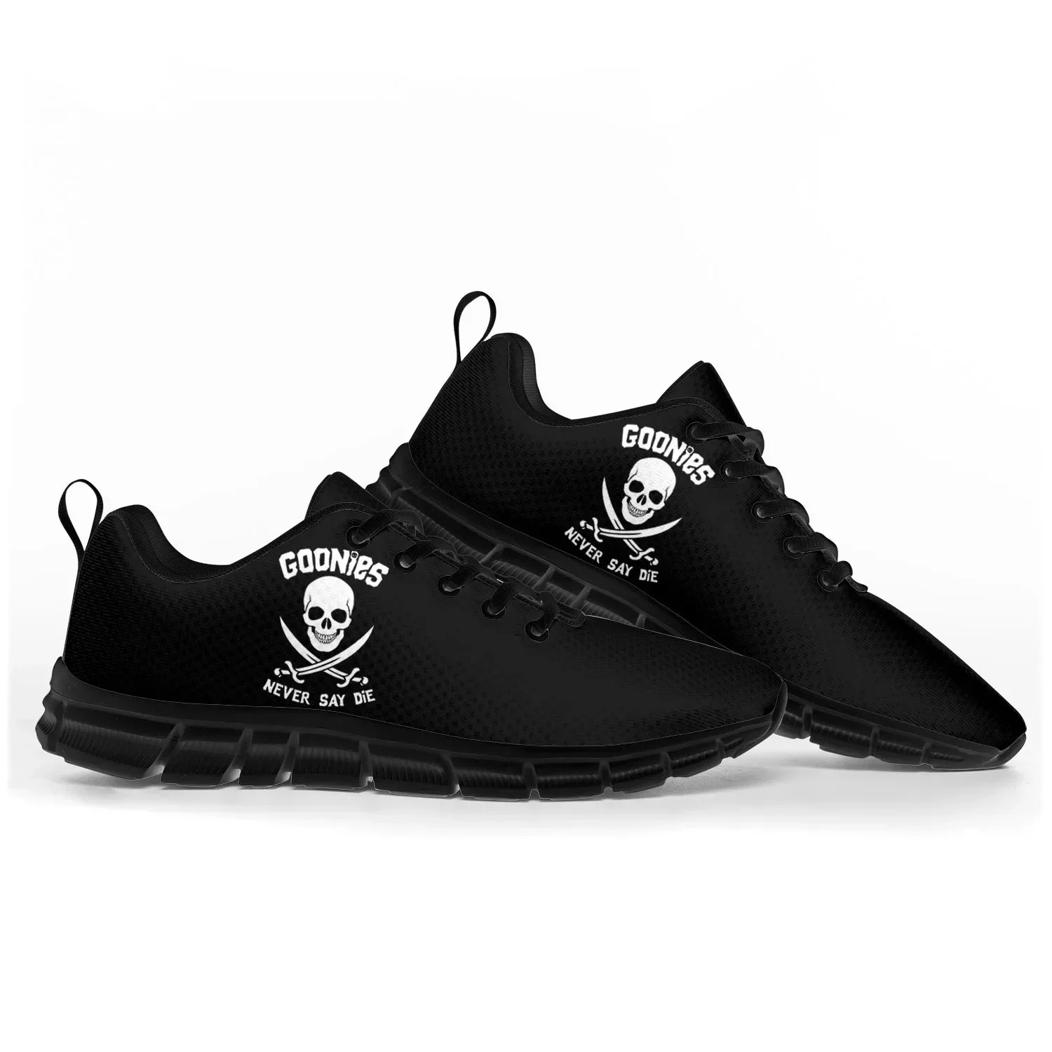 

Goonies Never Say Die Skull Pirate Rock Sports Shoes Mens Womens Teenager Kids Children Sneakers Custom High Quality Couple Shoe