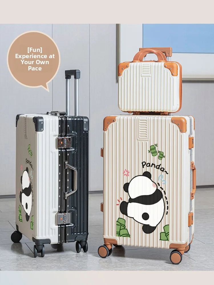 2026-new-large-capacity-thickened-leather-suitcase-fashionable-high-aesthetic-value-durable-luggage-with-universal-wheels-and