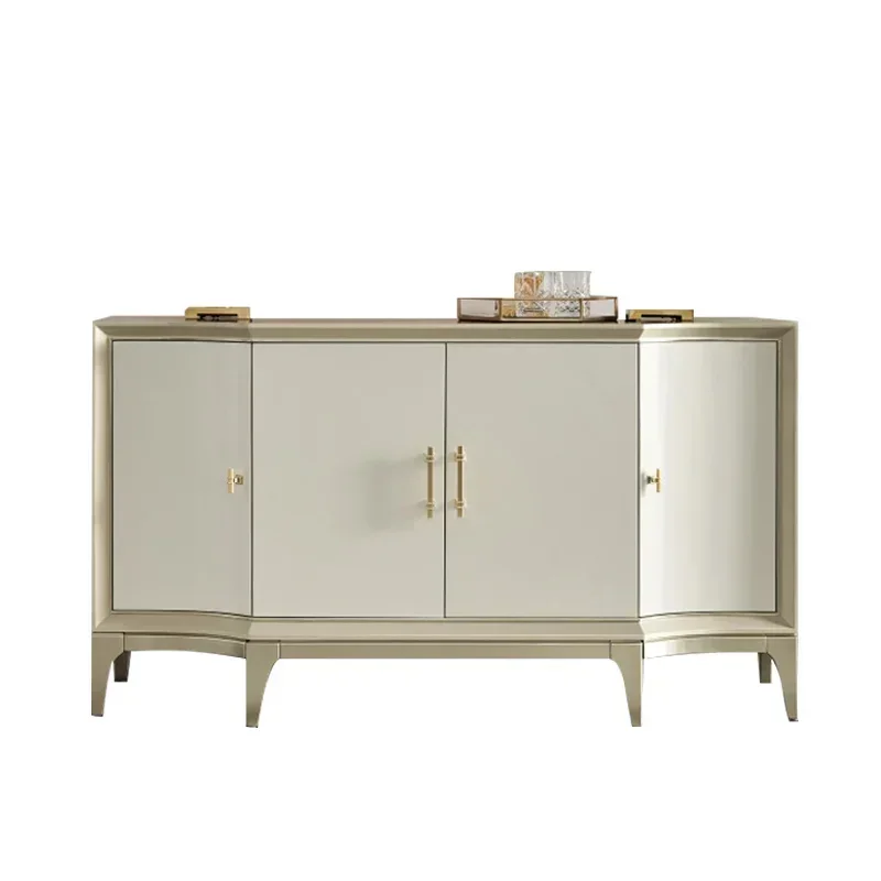 

Light Luxury Solid Wood Sideboard Home Living Room Post-Modern Simple Entrance Cabinet