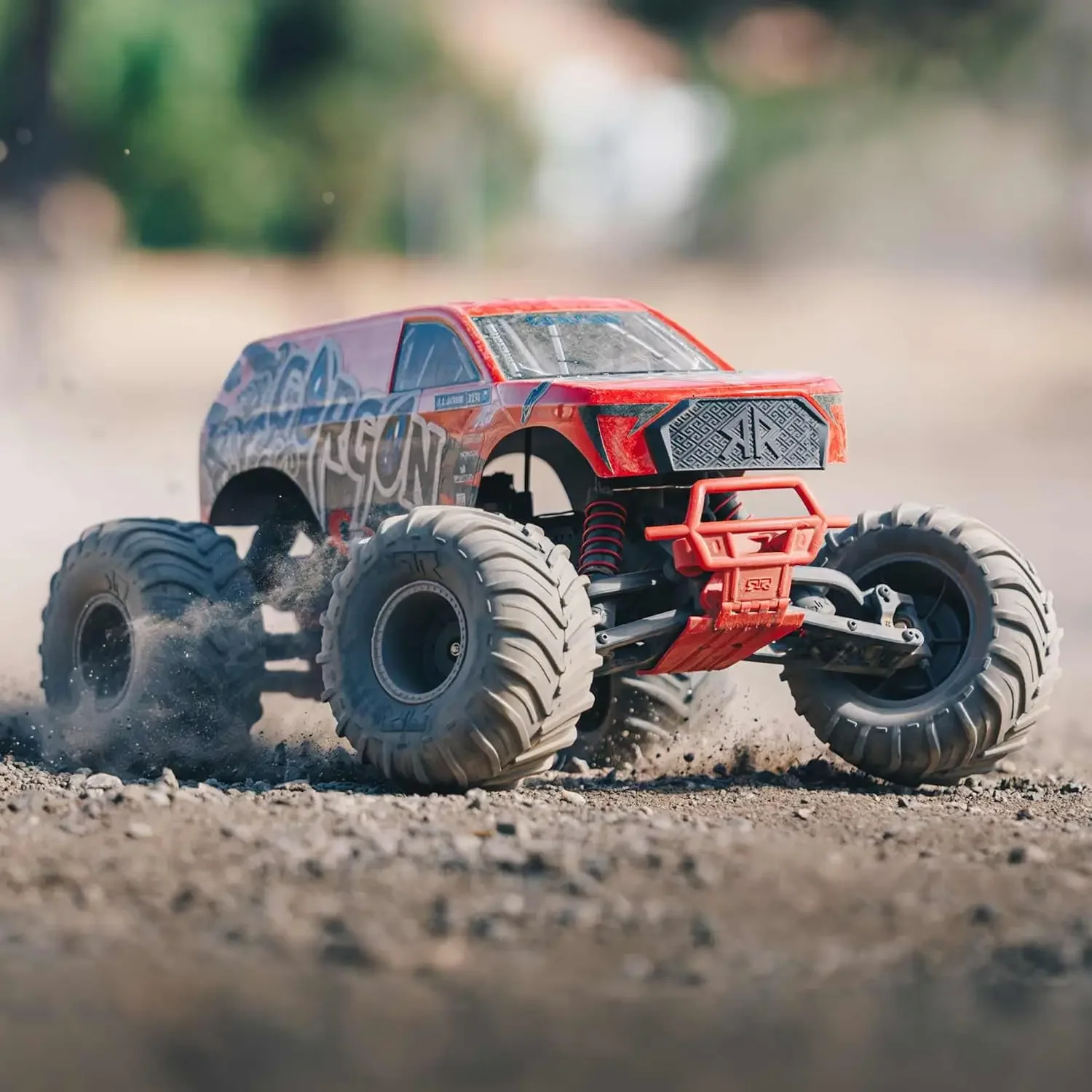 RC Truck Gorgon 2 Wheel Drive MT 1/10 RTR (Ready-to-Run Battery and Charger Included) Smart 3300 7C S120 USB Red ARA3230ST2 image 2