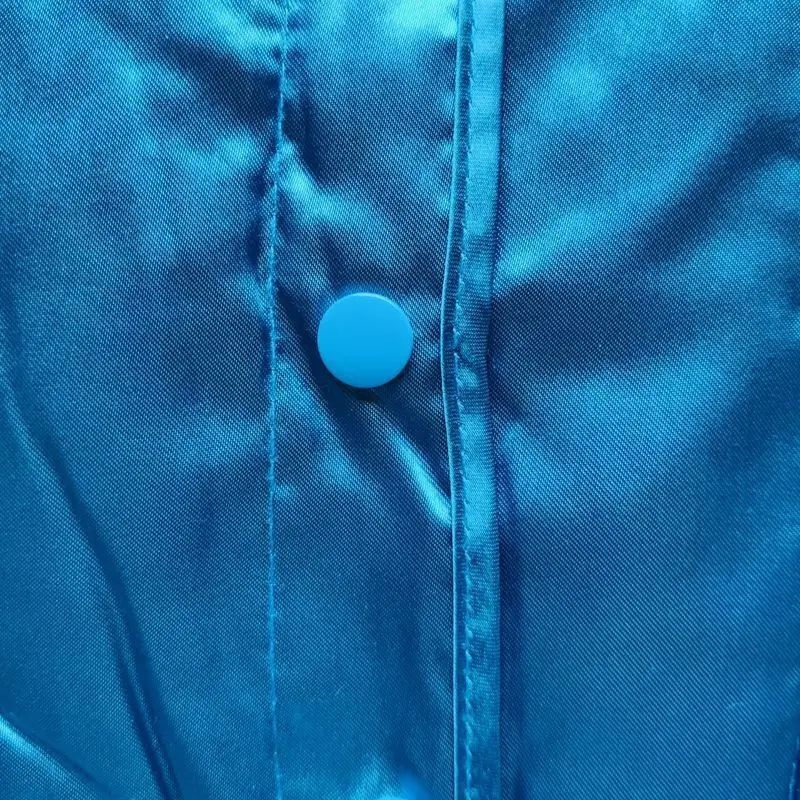 Manteau en duvet de coton bleu brillant pour femme, haut en émail chaud, grande taille, club de fête, automne, hiver