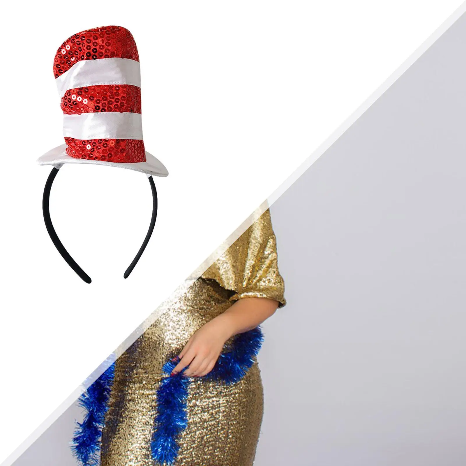 Mini Top Hat Headband Decor for Stage Performance Show Party Favors Holidays