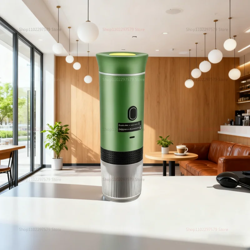 ماكينة صنع القهوة الكهربائية المحمولة ماكينة اسبريسو إيطالية محمولة للسيارة والمنزل 3 في 1 ماكينة قهوة للسفر بمسحوق الكبسولات