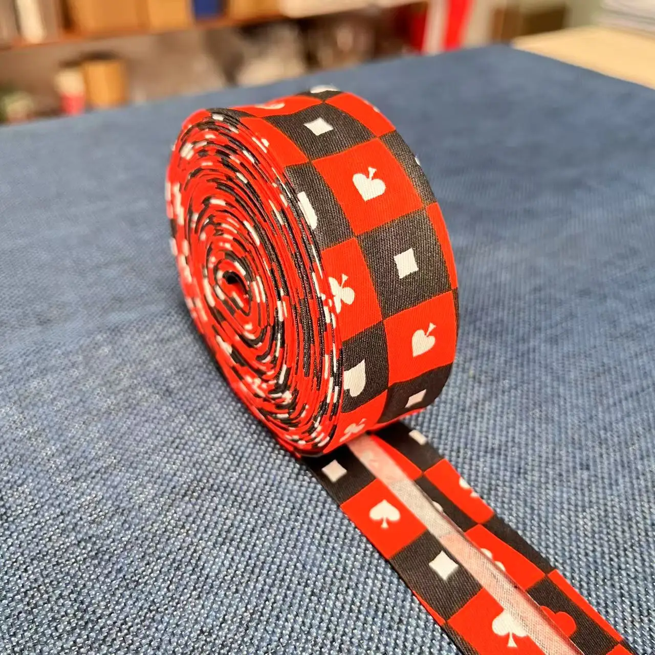 Twill-Bindeband, gepunktet, kariert, Streifenkantenband für handgefertigte Kleidung, Puppenkleidung, Nähbesatz, 100 % Baumwolle, 2,5 cm – Detail 10