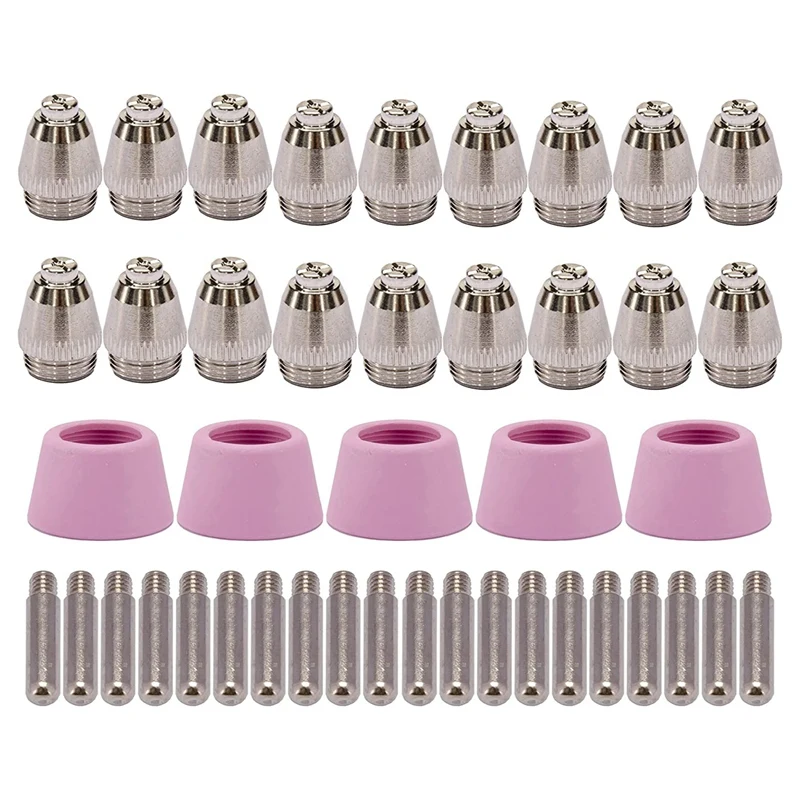 

A96I-45PK Plasma Cutter Torch Consumables Electrode Nozzles Cups Kit For AG-60 SG-55 WSD-60 Fit CUT-60 LGK-60 Plasma Cutter