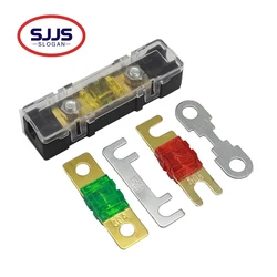 Car Audio Auto Mini ANL AFS Car Fuse Holder Block 20 30A 40 50 60A 80 100A 150A 175A 200A 32V ANS-8 Safety Plate Base Trumpetuse