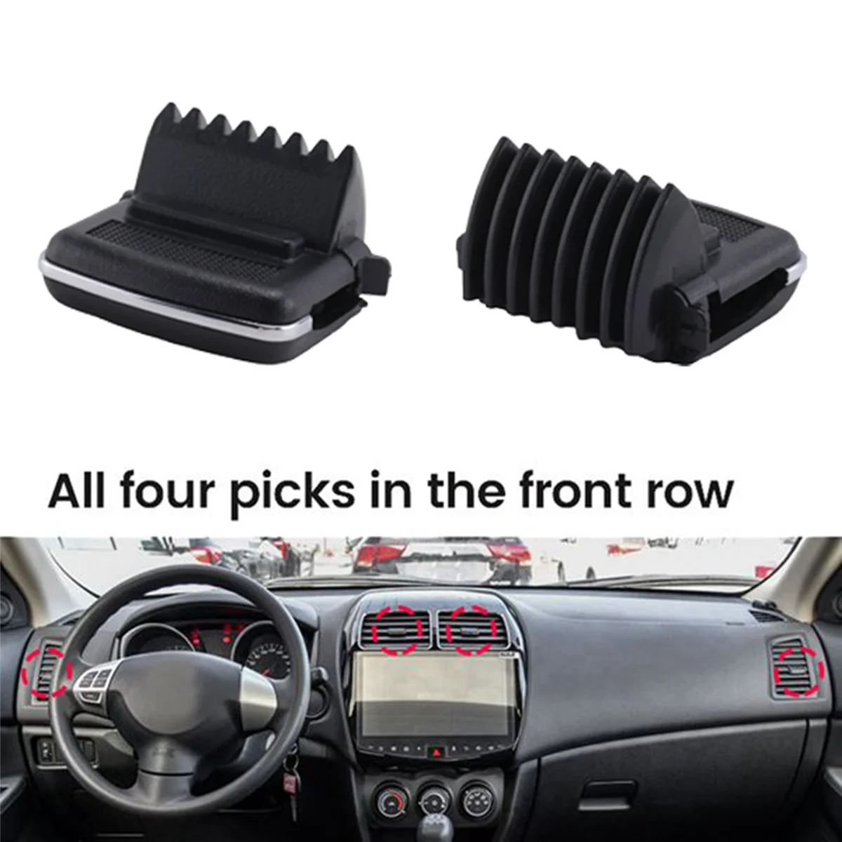 Car Air Vent Paddle Clip for Mitsubishi Outlander Sport ASX 2013-2018 Car Dashboard A/C Vent Clip