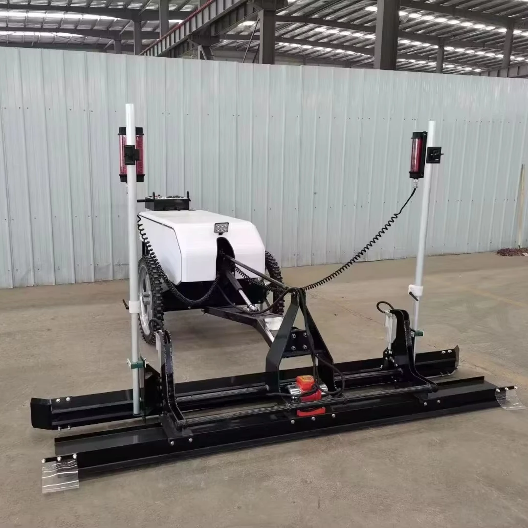 Two-wheel Hand-held Automatic Concrete Finisher Vibratory Floor Paving Road Laser Screed Machine