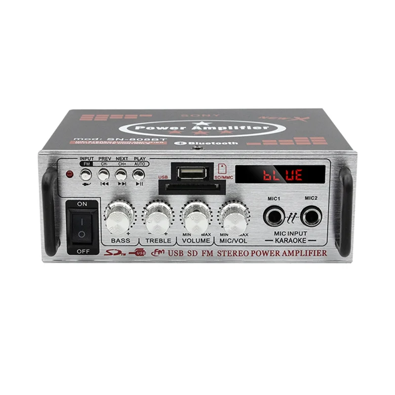

LDZS 1 PCS Car Bluetooth Amplifier Speaker Bluetooth Speaker Car Power Amplifier Aluminum Alloy For Home Use Car