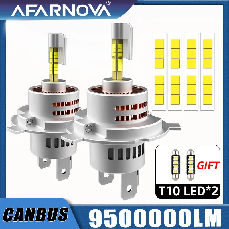 H7 H4 LED 360 4 Sided 1:1 Plug and Play H7 LED Bulbs For LED Car Headlamp 9054 CSP Turbo H7 H4 Canbus No Errors 6000K 12V Super