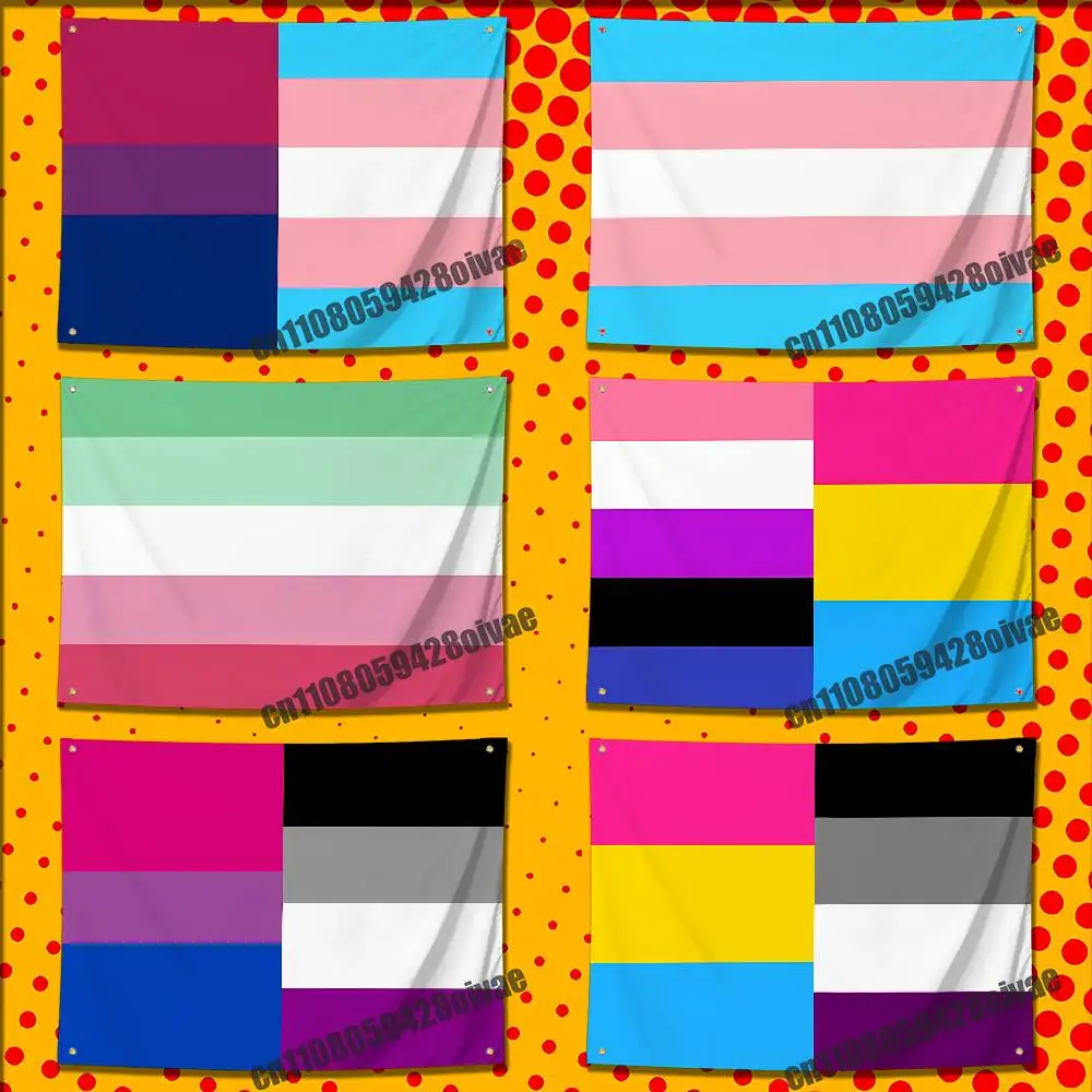 

LGBT Rainbow Gay Lesbian Bisexual Trans Pansexual Flag For 150*200cm 60*90cm 80*120cm 100*150cm Outdoor Banner Tapestry Cover