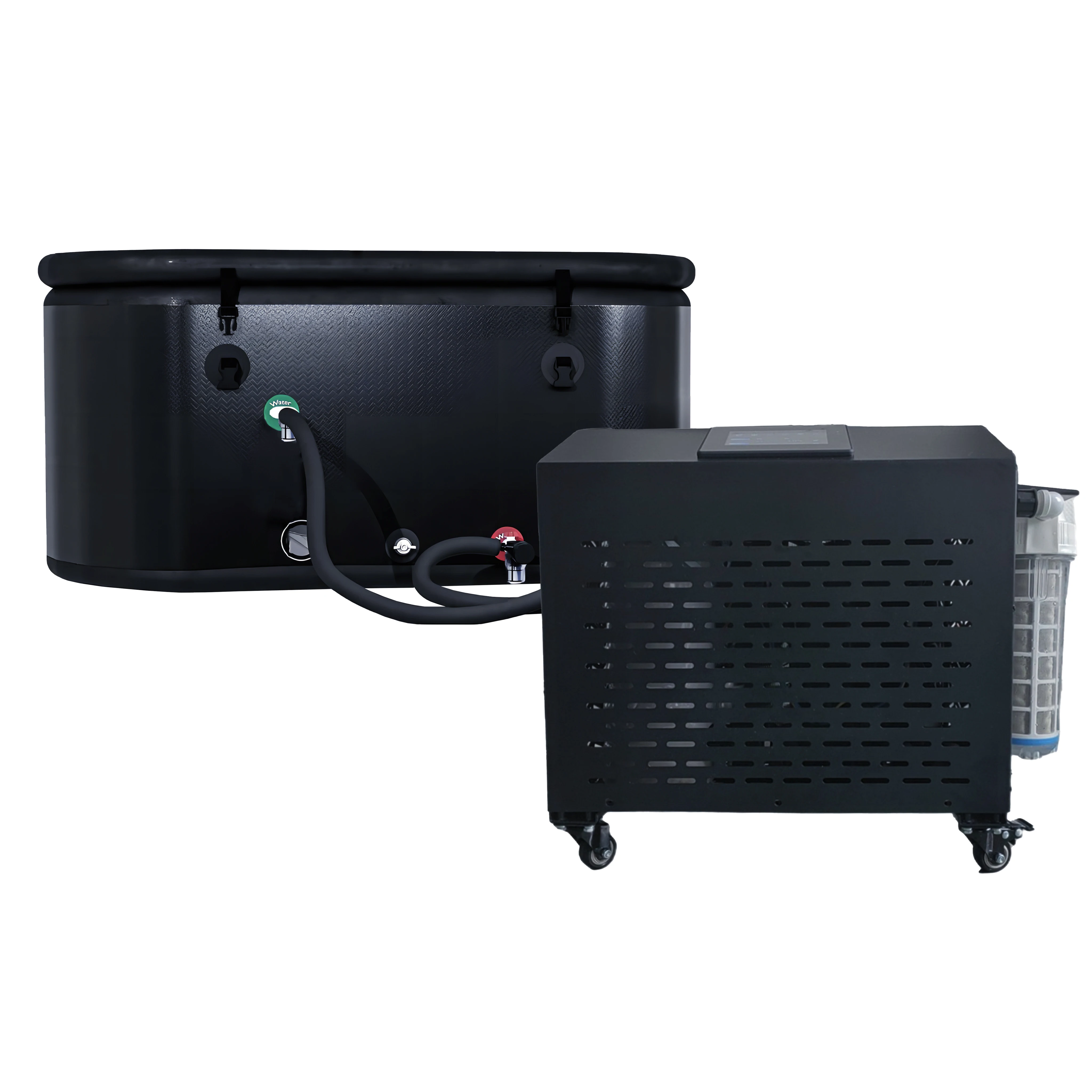 

New Design Portable Sauna Ice Bath Combo And Timber Ice Bath Relieve Sore Muscles Ice Bath Tub Cold Plunge System