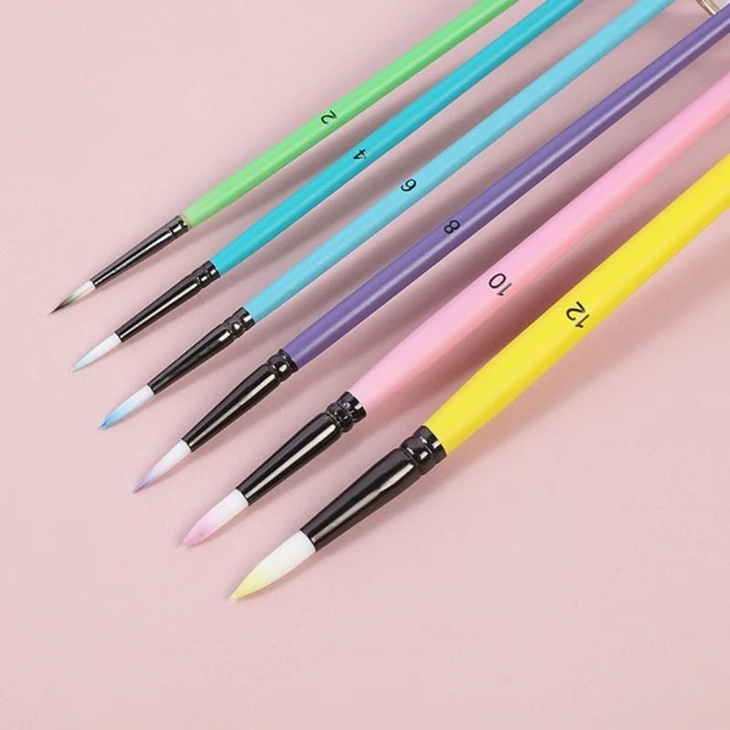 فرشاة طلاء بشعيرات نايلون للفنانين الطلاب والأطفال البالغين بألوان مائية من الأكريليك، أفضل مبيعات للوجه والجسم #4