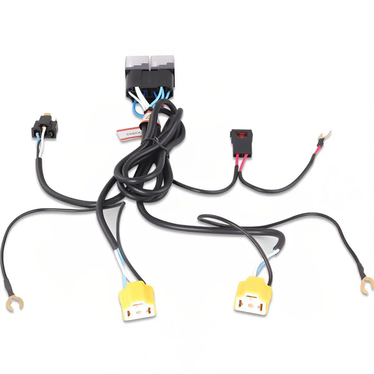 

12V H4 Car Headlamp Lighting Harness Kit for Car Headlight with 2 Relay, Socket, Lampholder