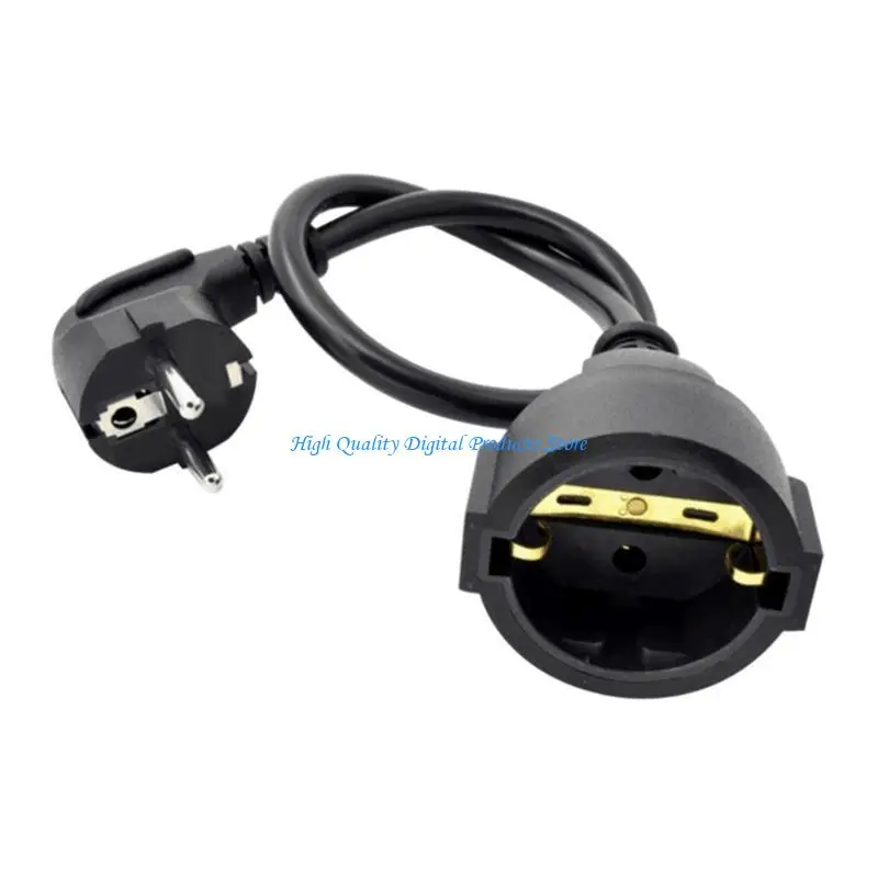

U2JE European Male Plug Extension Power Cable 2Pin Connectors EU4.8mm to EU4.8mm Converters Adapters Cable Cord