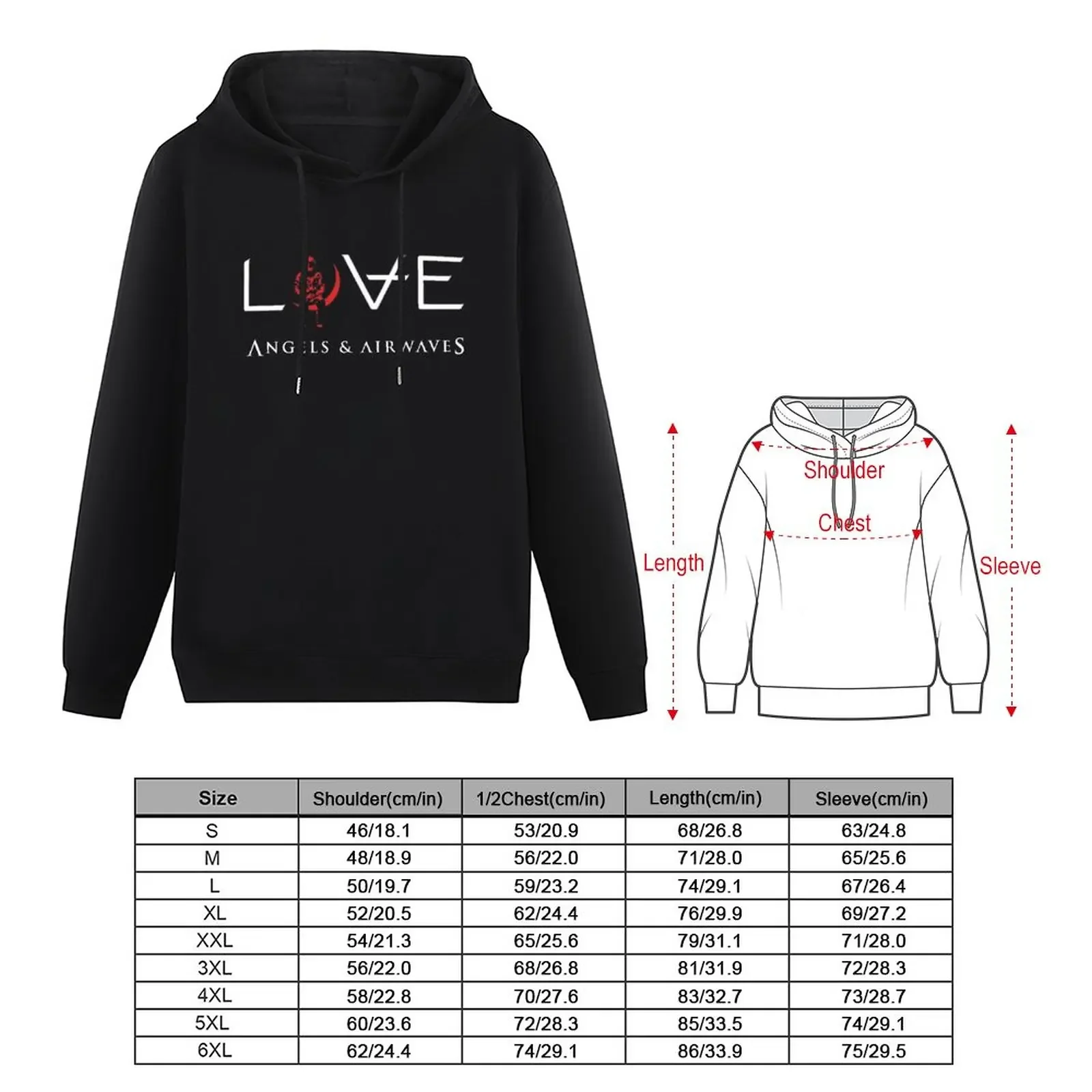 New Angels And Airwaves Rock Band Pullover Hoodie blouse men's autumn clothes men hoodie