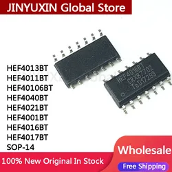 10Pcs HEF4016BT HEF4016 HEF40106BT HEF4013BT HEF4011BT HEF4040BT HEF4021BT HEF4001BT HEF4017BT SOP-14 Chip In Stock Wholesale