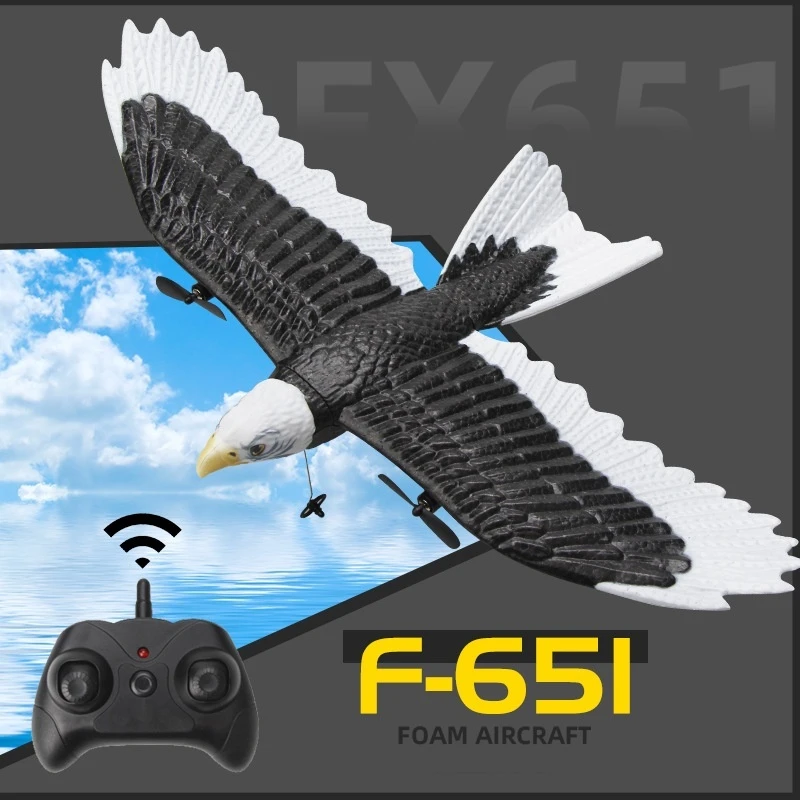 FX651 Eagle RC Airplane Fixed Wing Foam Glider Electric Remote Control Aircraft Model High Performance Flight Toy for Kids Boys