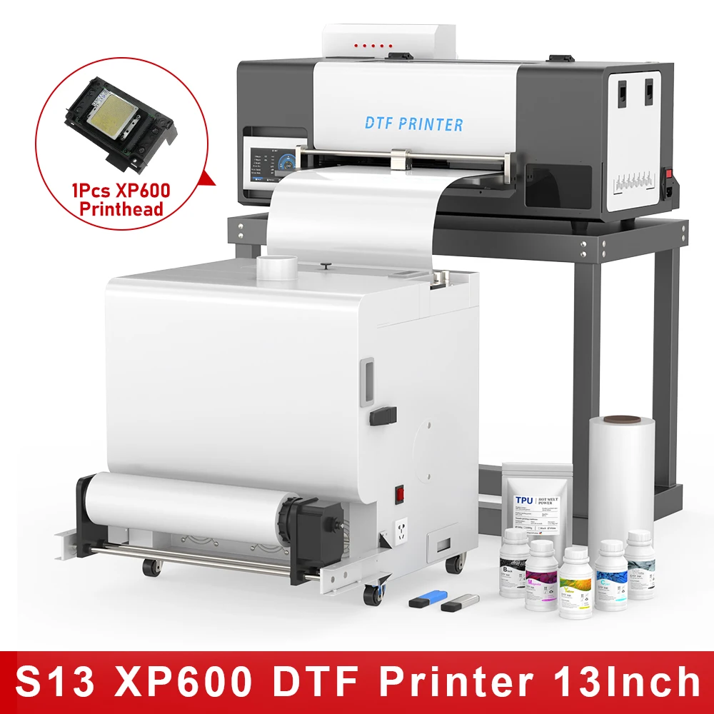 

Direct to Film Printer A3 DTF Printer with Powder Shaker for Epson XP600 13Inch DTF Printer for Clothes T-shirt Printing Machine