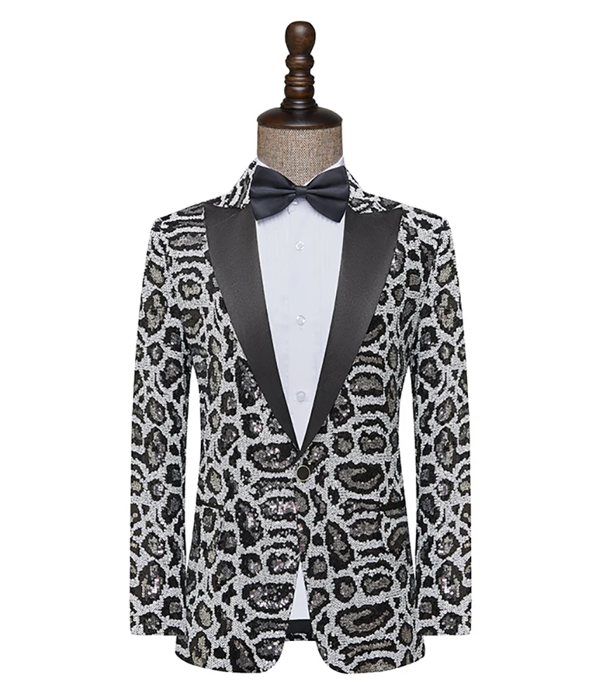 

Temperament Men's Blazer, Single Breasted Tuxedo Jacket for Groom, Best Man, Wedding Guest, Prom and Evening Party.