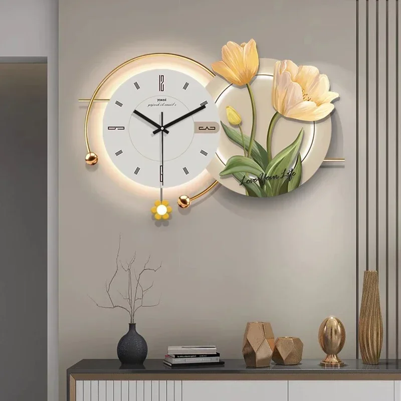 Digital Large Wall Clocks Living Room Art Mural Luxury Led Interior Design Fashion Wall Watch Creative Horloge Home Decoration