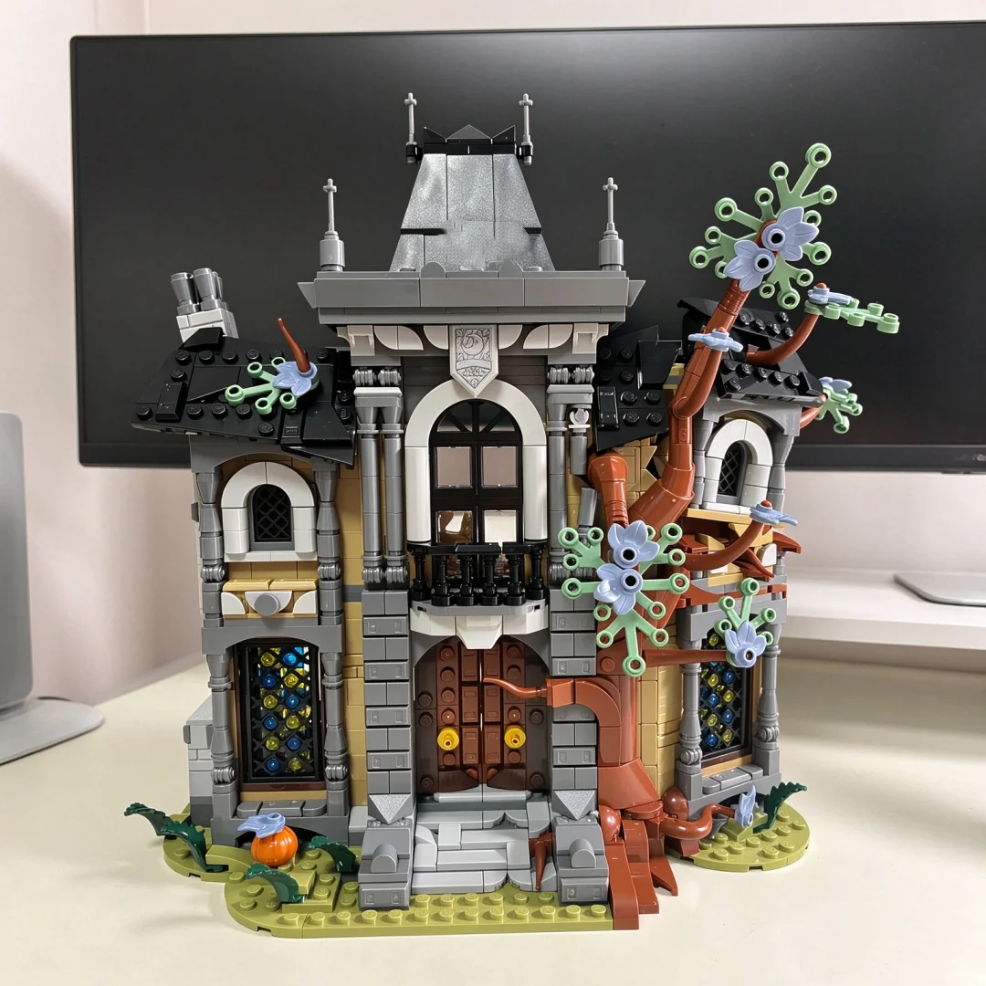 hot-toys-2026-nouveau-modele-de-manoir-secret-de-minuit-1420-pieces-edition-de-collection-blocs-de-construction-modele-de-puzzle-a-assembler-jouet-cadeau-de-noel