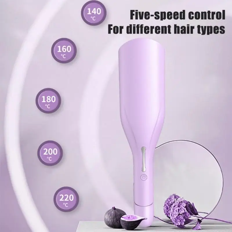 K1AD Rizo hierro con temperaturas ajustables Textura ABS perfecta para todo tipo cabello