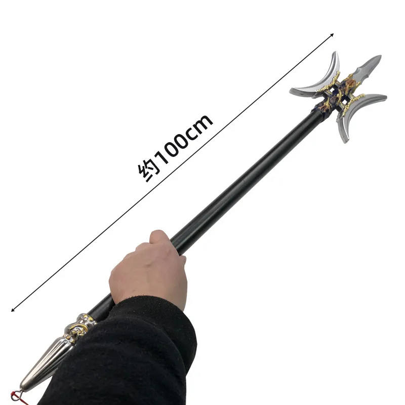 1:1 Cosplay Chinese Ancient Half-moon halberd Sword Gun Three Kingdoms Role Playing Model Boys s Prop Knife Kids Gift sword