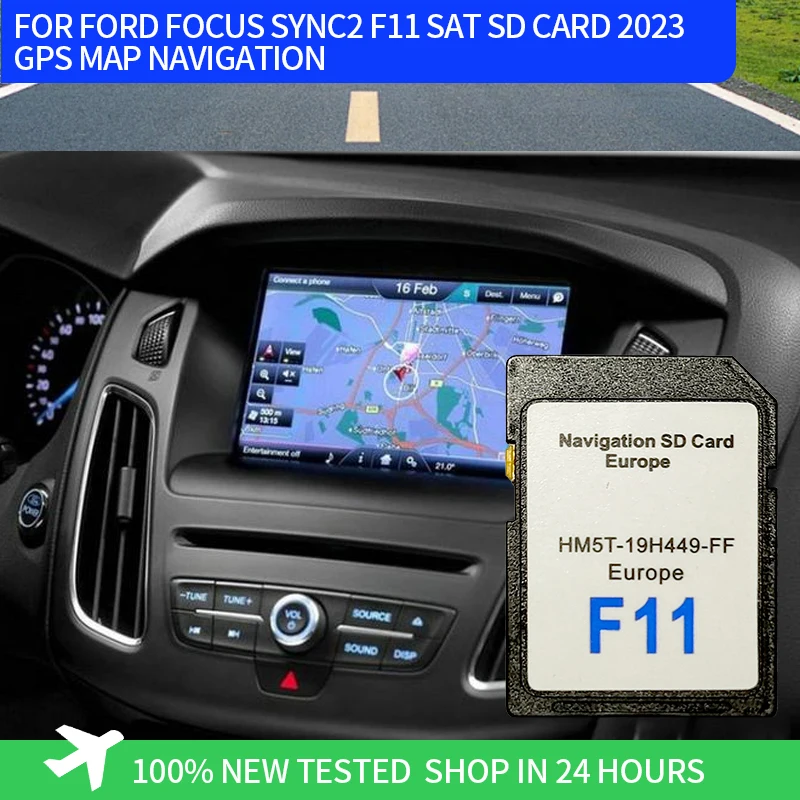 For Ford Focus SD Card SYNC2 F11 SAT SD Card 2023  Europe GPS MAP Navigation HM5T-19H449-FFQ Car Map Update SD Card 64G