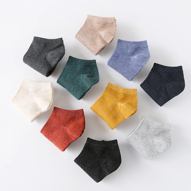 10 Pairs Men Sock Cotton Short Socks for Male High Quality Low-Cut Ankle Socks Breathable Summer Casual Soft Sports Socks