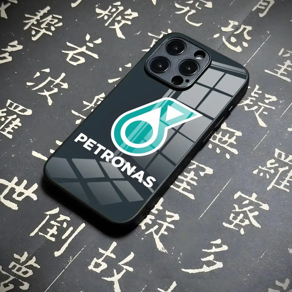 Petronas Oil Company-funda de teléfono para Iphone, moda 17 Air 16 15 13 12 14 11 Pro Max Mini X Xr Xs 8 7 Puls 6, cristal de lujo Coq