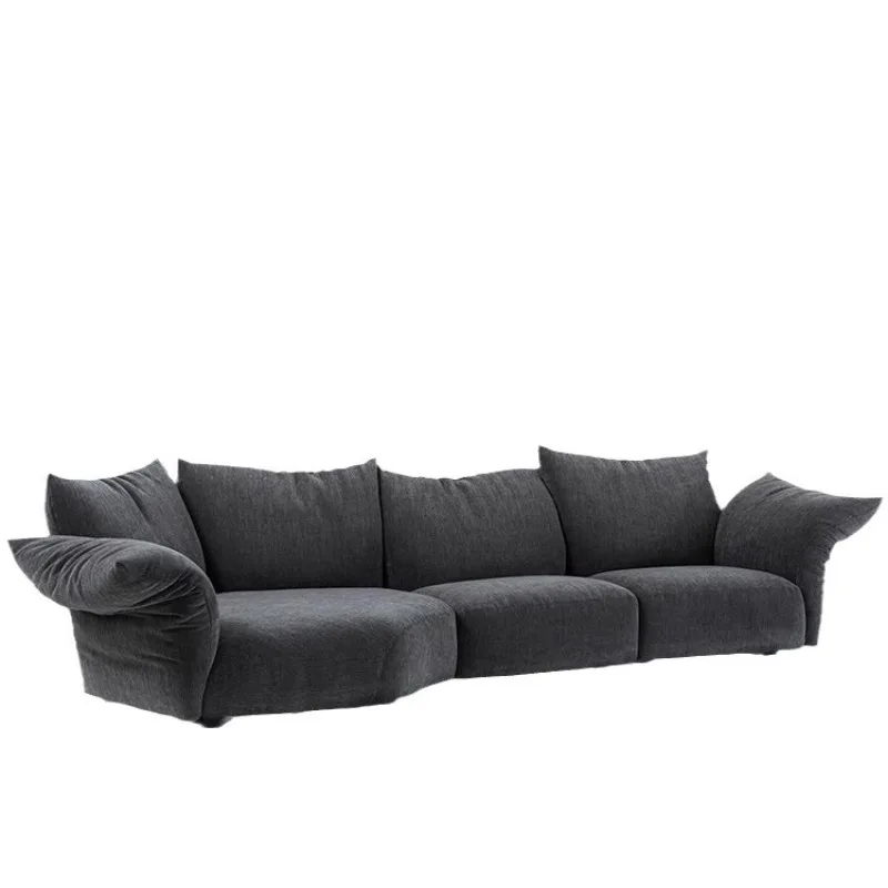 

Italian minimalist petals Internet celebrity fabric sofa special-shaped corner