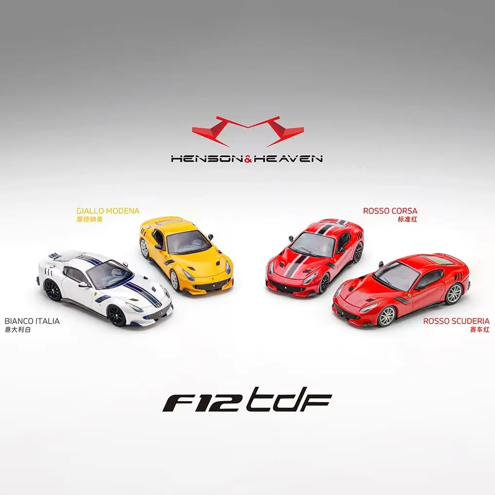 HH Model 1:64 Prancing Horse F12 TDF Supercar Alloy Diecast Model Car Collectible Gift